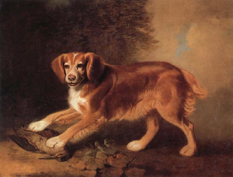 Benjamin Marshall A Celebrated spaniel,the property of colonel joliffe,in a landscape with a woodcock China oil painting art